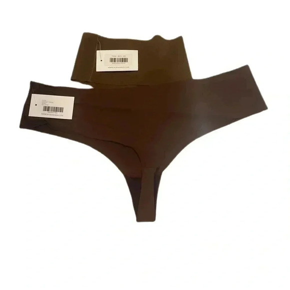 NWT lot of 2 Nubian Skin berry  light Naked perfect thong panty underwear XXL - Picture 2 of 2